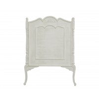 Aged white wooden headboard for 90 cm bed
