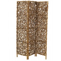 Rattan Paraventy OpenWork 3 -paneelit