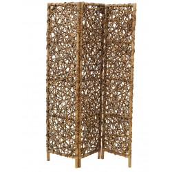 Rattan Parade Add to a 3 Panels, Part Separation Natural Design, Chic Bohemian Interior Decoration