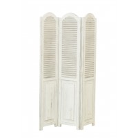 Ekran w białych drewnach i persista