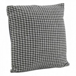 Cotton houndstooth cushion