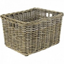 Storage basket in gray poelet