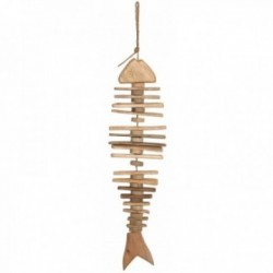 Houten vis drijft om te hangen