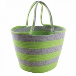 Rope and cotton neon bag