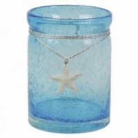 Błękitny Wybór szklany Efekt Bullet Vase