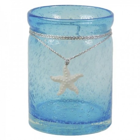 Błękitny Wybór szklany Efekt Bullet Vase