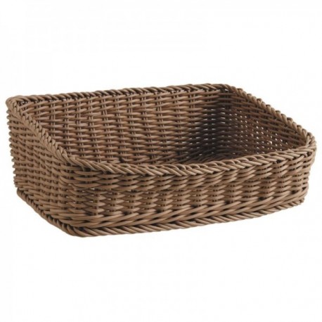 Kosz synteztyczny Rattan prezentacja 46 x 31 x 10-15