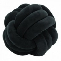 Black velvet cushion in the shape of a bow