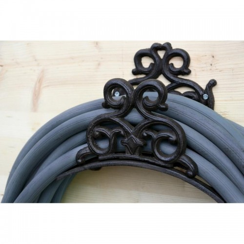 Montaggio a parete per tubo flessibile in ghisa vintage e rustico portatore da giardino