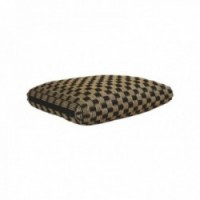 Rattan checkerboard cushion 40 x 40 x 15 cm