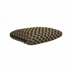 Rattan checkerboard cushion...