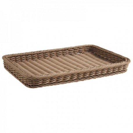 Syntetyczny rattan taca 60 x 40 x 6