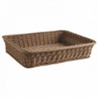 Manne in synthetic rattan 50 x 40 x 10