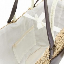 Reed tote bag with shoulder straps