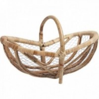 Rattan e cesta de malha