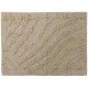 Tappetino da bagno in cotone, soffice doccia, tappeto beige bagno 80x50x0,5cm (beige)