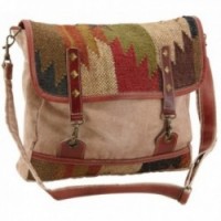 Ethnic kilim cotton messenger bag