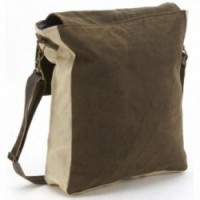 Cerf messenger taske i bomuld og læder