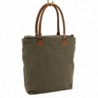 Sac à main en coton et peau de vache Madame