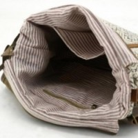 Puuvillapussi ja lehmännahka