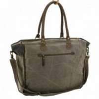 Sac en coton et cuir de buffle Charleston