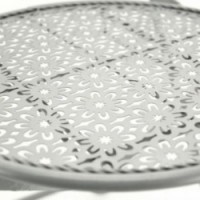 Cadeira de jardim de metal forjada