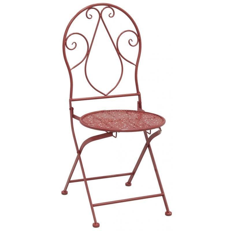 Red metal online folding chairs