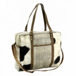 Satchel bag in cotton and...