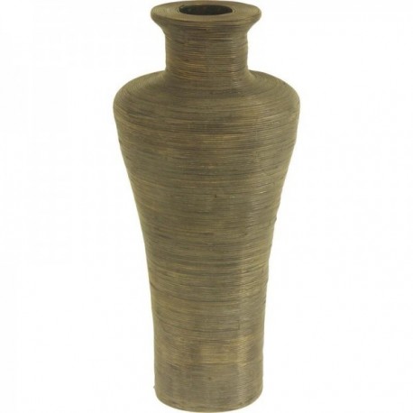 Pyöreä alus harmaa patinoitu rottinki