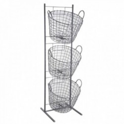 Harmaa metallipinta + 3...