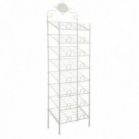 Wyświetlacz półki Stojak na białe lakierowane metalowe zestawy 8 poziomów