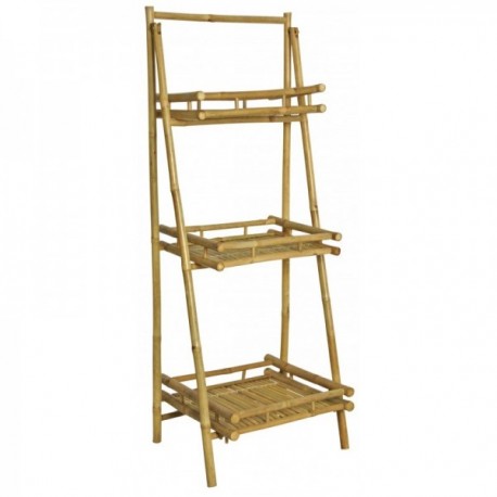 3 Tier Bamboo Folding Display Stand