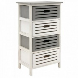 Dresser in openwork Wood 4 laden in de handen, opbergkast ontwerp en functioneel met contraststijl