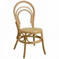 Rattan Krzesło jadalni z kłaniami