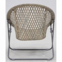 Gray Polyrésine Garden Living Room 2 Fotele + 1 stół