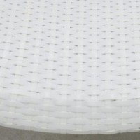 Bianco Polyresin Mobili da giardino 2 Poltrone + 1 tavolo