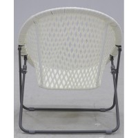 Garden furniture in white polyresin 2 armchairs + 1 table