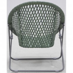 Grønne Polyresin Havemøbler 2 Lænestole + 1 Bord