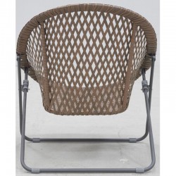 Polyrésine Garden Olohuone Kupari 2 nojatuolit + 1 pöytä