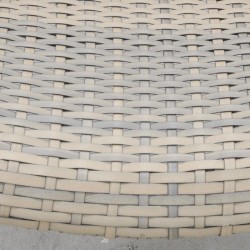 Gray Polyrésine Garden Living Room 2 Fotele + 1 stół