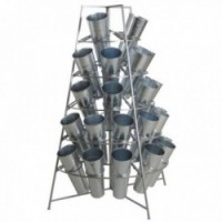 Display Florist 22 Metal maljakoita ja Galva