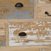 Dresser 9 Laatteet Mindi Monivärinen sininen-harmaa ja valkoinen