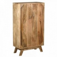 Massive Mango-Kommode 11 asymmetrische Schubladen - Lagerschrank Mosaikstil und schickes ethnisches Design