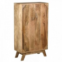 Mango wood chest of drawers with 11 asymmetrical drawers