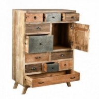 Asymetryczne wygodne szuflady Mangokrowego 10 i 1 drzwi