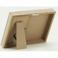 Drewniana i szklana ramka na zdjęcia 10 x15 cm