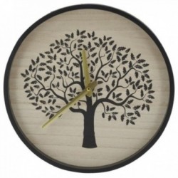 Relógio de parede Árvore de vida Ø 30 cm, design decorativo do relógio para sala de estar, cozinha e escritório
