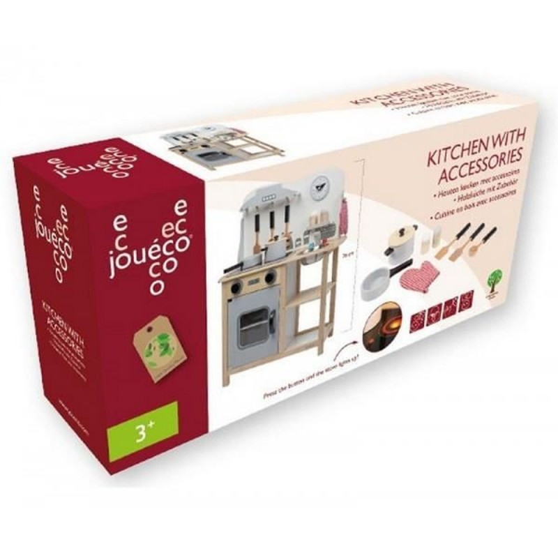 CUCINA PER BAMBINI IN LEGNO CUCINA con FRIGO FORNO e ACCESSORI CUCINA PER BAMBINI IN LEGNO CUCINA con FRIGO FORNO e ACCESSORI