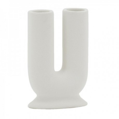 Vase i hvid porcelæn