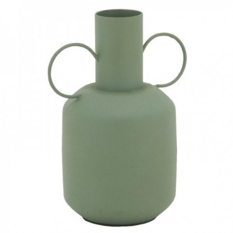 Khaki Metal maljakko, jossa on kaksi kahvaa